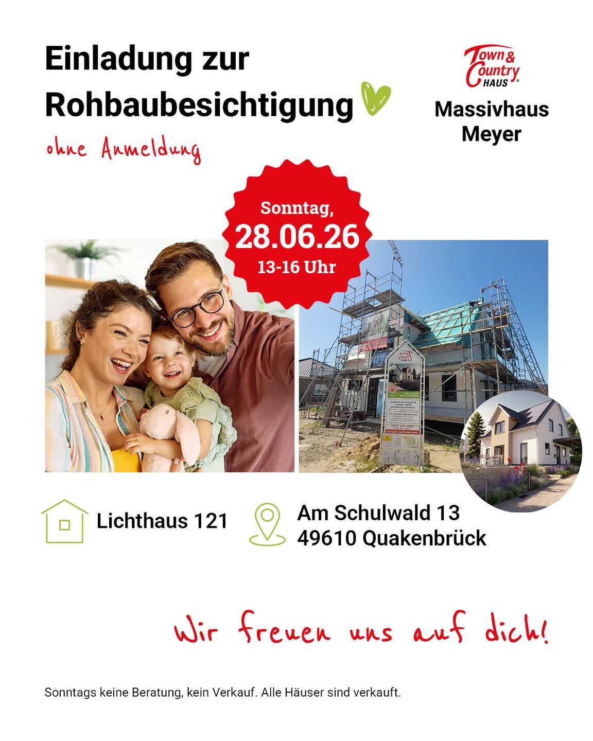 Hausbesichtigung am Sonntag den 28.06.26 von 13:00 bis 16:00 Uhr, 49610 Quakenbrück