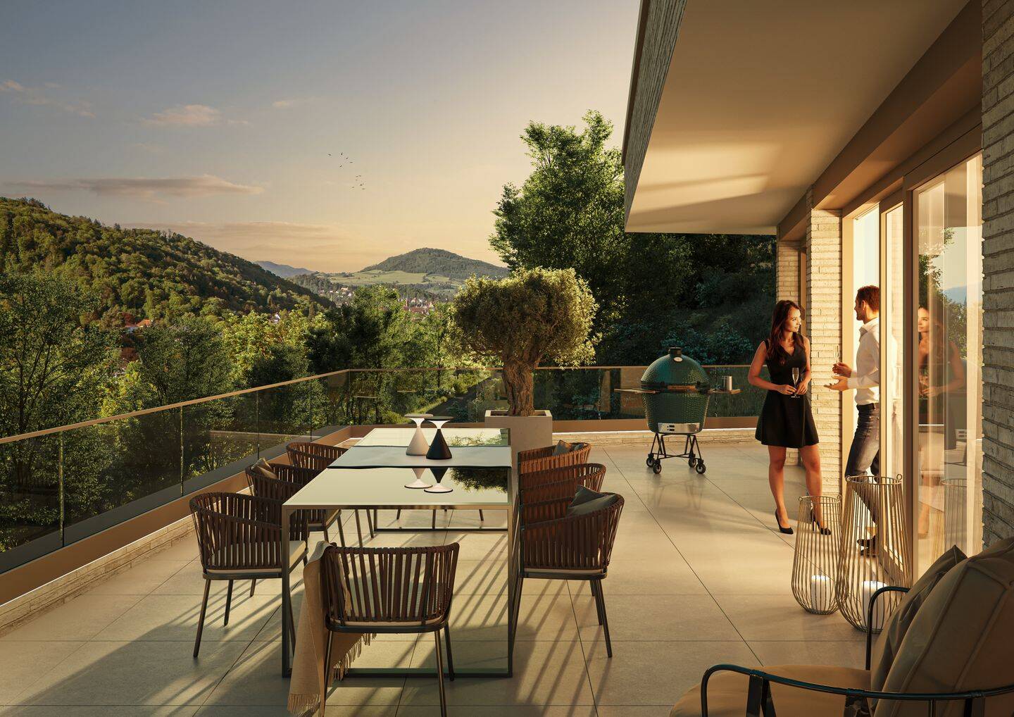 Sonnenuntergänge inklusive – Exklusives Penthouse mit spektakulärer Dachterrasse, 79104 Freiburg im Breisgau