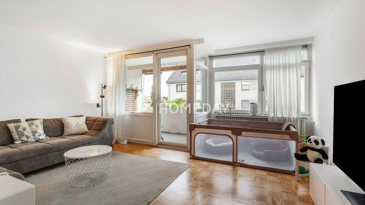Erbbauzins: Helle 3-Zimmer-Wohnung mit Loggia – ca. 76 Quadratmeter in der ersten Etage, 30459 Hannover