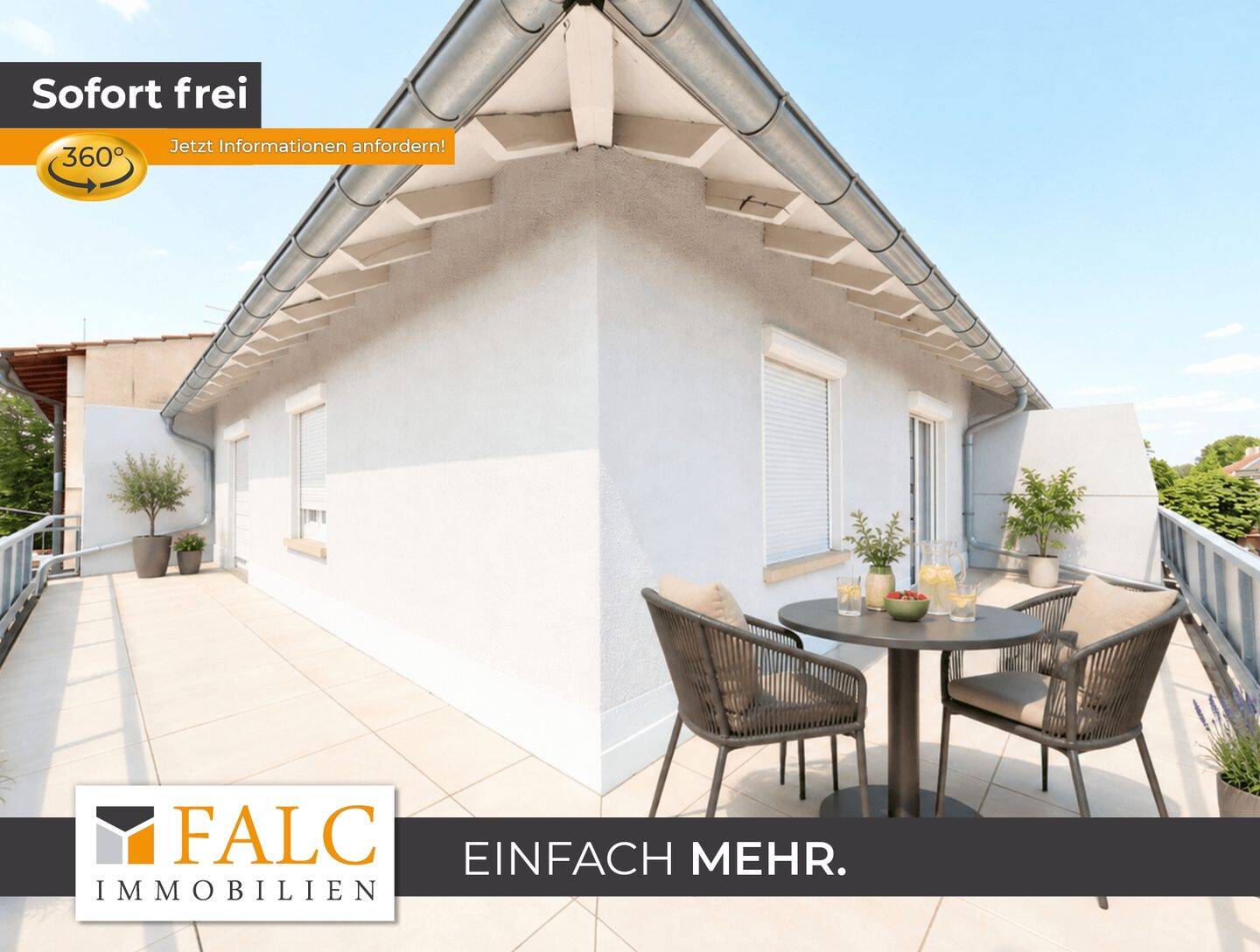 Großer Sonnenbalkon über den Straßen der Stadt, 75175 Pforzheim