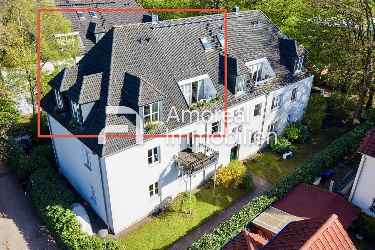 Loftartiges Wohnen in ruhiger Sackgassenlage – Galerie, Kamin, Westbalkon und maßgefertigte Landhausküche, 22417 Hamburg (Hamburg-Nord Hummelsbüttel Langenhorn)