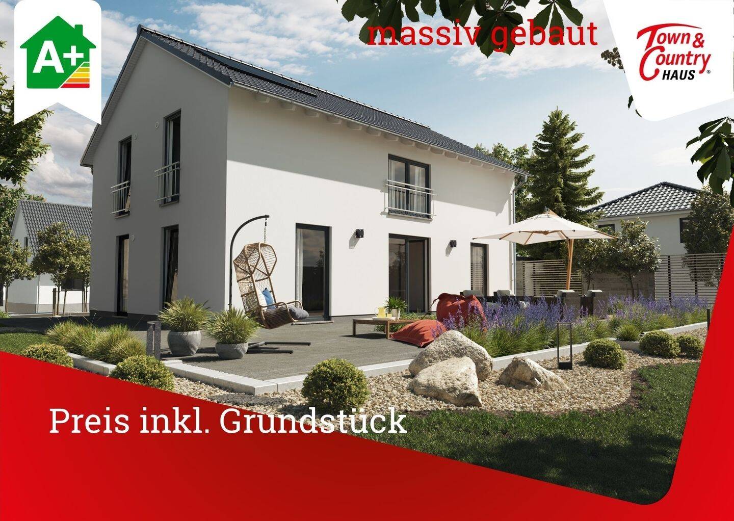Modern, massiv gebaut, Preis inkl. Grundstück, 54329 Konz