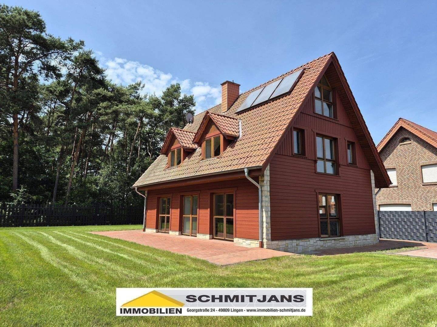 Provisionsfrei! Skandinavischer Wohntraum mit Waldblick! Exklusives Einfamilienhaus – Ihr Zuhause Nähe Saller See, 49838 Lengerich