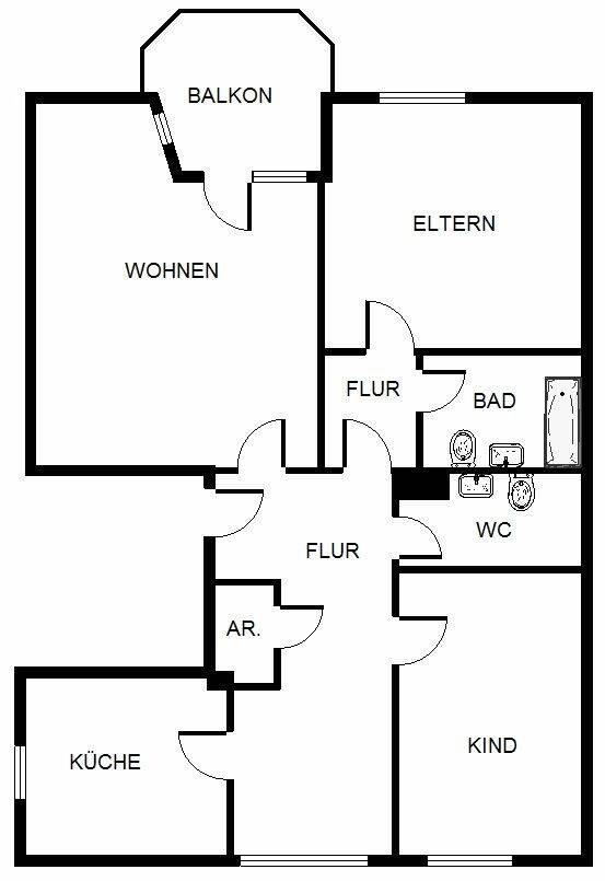 Ab August zu besichtigen!! 3-Zimmer-Wohnung in Weddinghofen im Angebot, 59192 Bergkamen