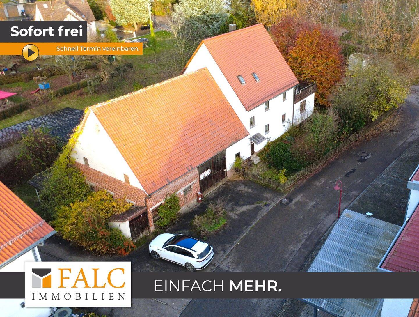 Viel Fläche, noch mehr Möglichkeiten! 3-Stöckiges Landhaus mit XXL Scheune – FALC Immobilien, 74182 Obersulm