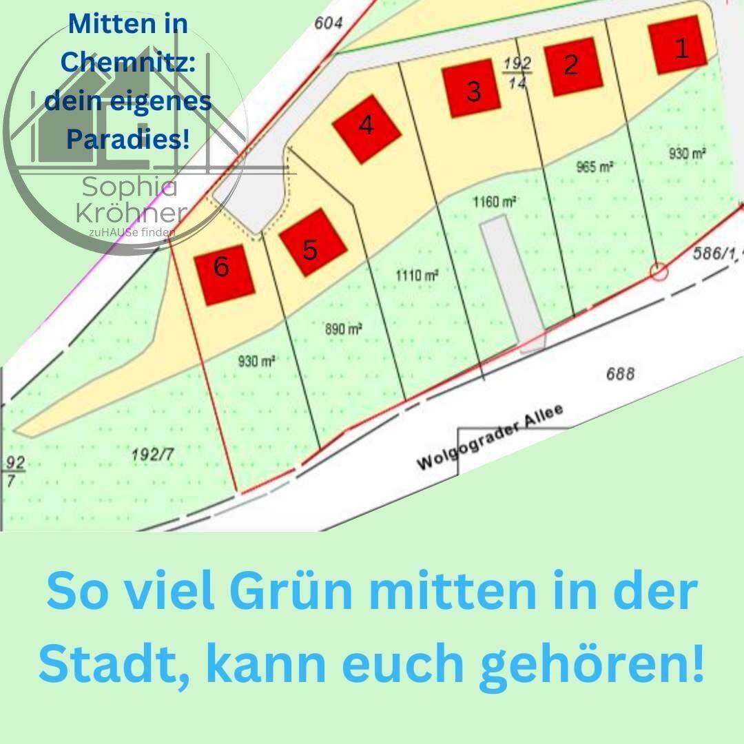 grünes Grundstück mitten in Chemnitz, 9114 Chemnitz (Borna-Heinersdorf Ebersdorf Furth Glösa-Draisdorf Schloßchemnitz)