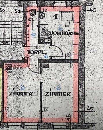 Günstige 2-Zimmer Wohnung mit Potential, 90443 Nürnberg
