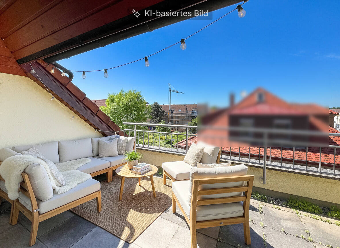 Dachgeschoss-Juwel mit 3 Balkonen & Achalm-Blick – Südstadt Reutlingen, 72764 Reutlingen