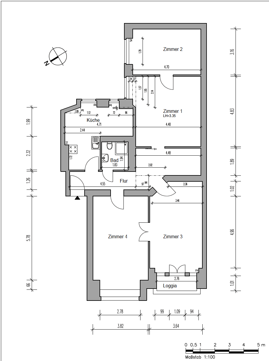 Wohlfühlen in stilvoller Altbauperle – Stuck. Kamin. Dielen. Loggia. – mit ca. 120 m² und großem Potenzial in Steglitz, 12163 Berlin (Steglitz-Zehlendorf Friedenau Steglitz)