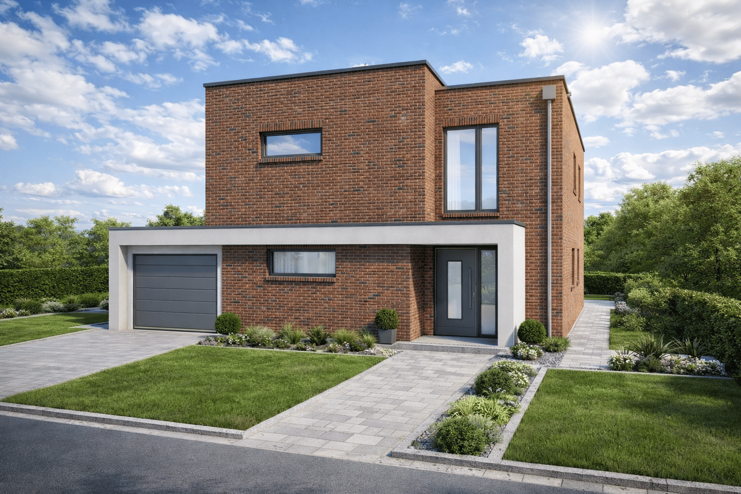POPPENBÜTTEL – ca. 220 m² Bauhaus mit Garage – projektiert, 22391 Hamburg (Wandsbek)