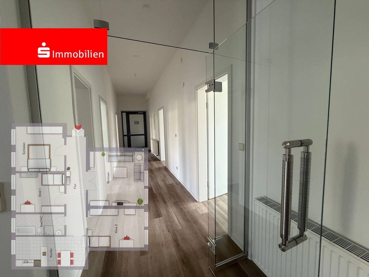 Renovierte 4-Raum-Mietwohnung im 1. Obergeschoss – barrierefrei, 99706 Sondershausen