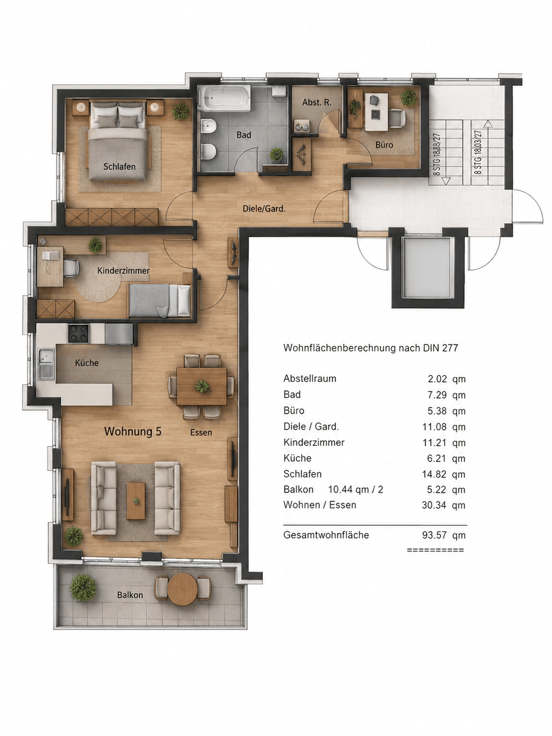 Ideale 3,5 Zimmerwohnung – Neubau in Bondorf, 71149 Bondorf