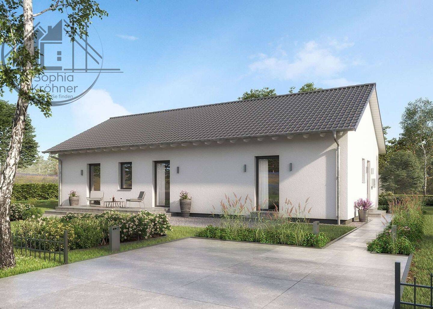 Bungalow mit Satteldach auf großem Grundstück, 9569 Oederan
