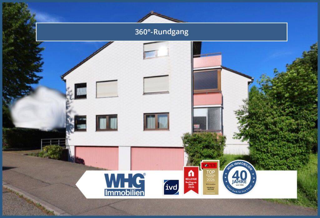 Schöne 3,5-Zimmer-Wohnung, nahezu barrierefrei, 71691 Freiberg am Neckar