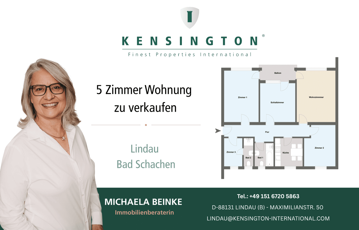 Viel Platz in Bodenseenähe – 5-Zimmer-Wohnung mit Süd-West-Balkon und Garage, 88131 Bodolz