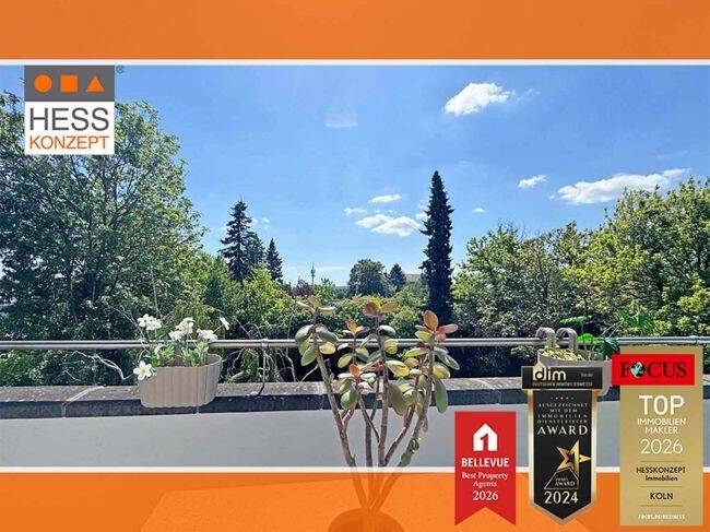 PROFI-FILM anschauen: Großartige 4-Zimmer-Wohnung mit Südbalkon, eigenem Garten und Einzelgarage!, 50321 Brühl