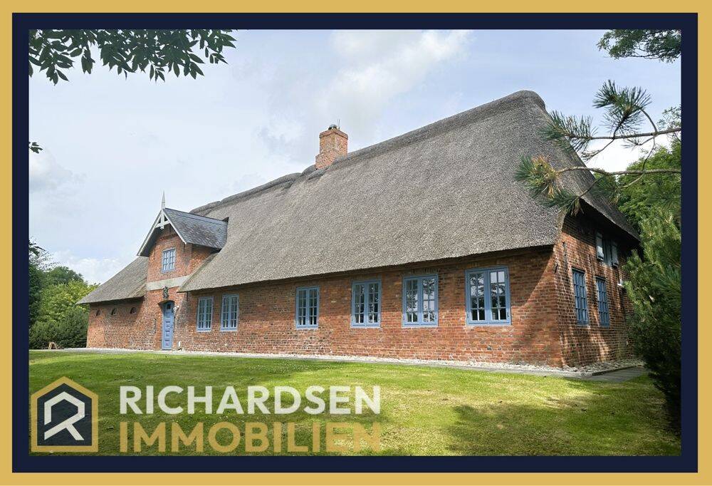 Repräsentatives, top saniertes Reetdachhaus in ruhiger Lage nahe der Nordsee, 25924 Emmelsbüll-Horsbüll