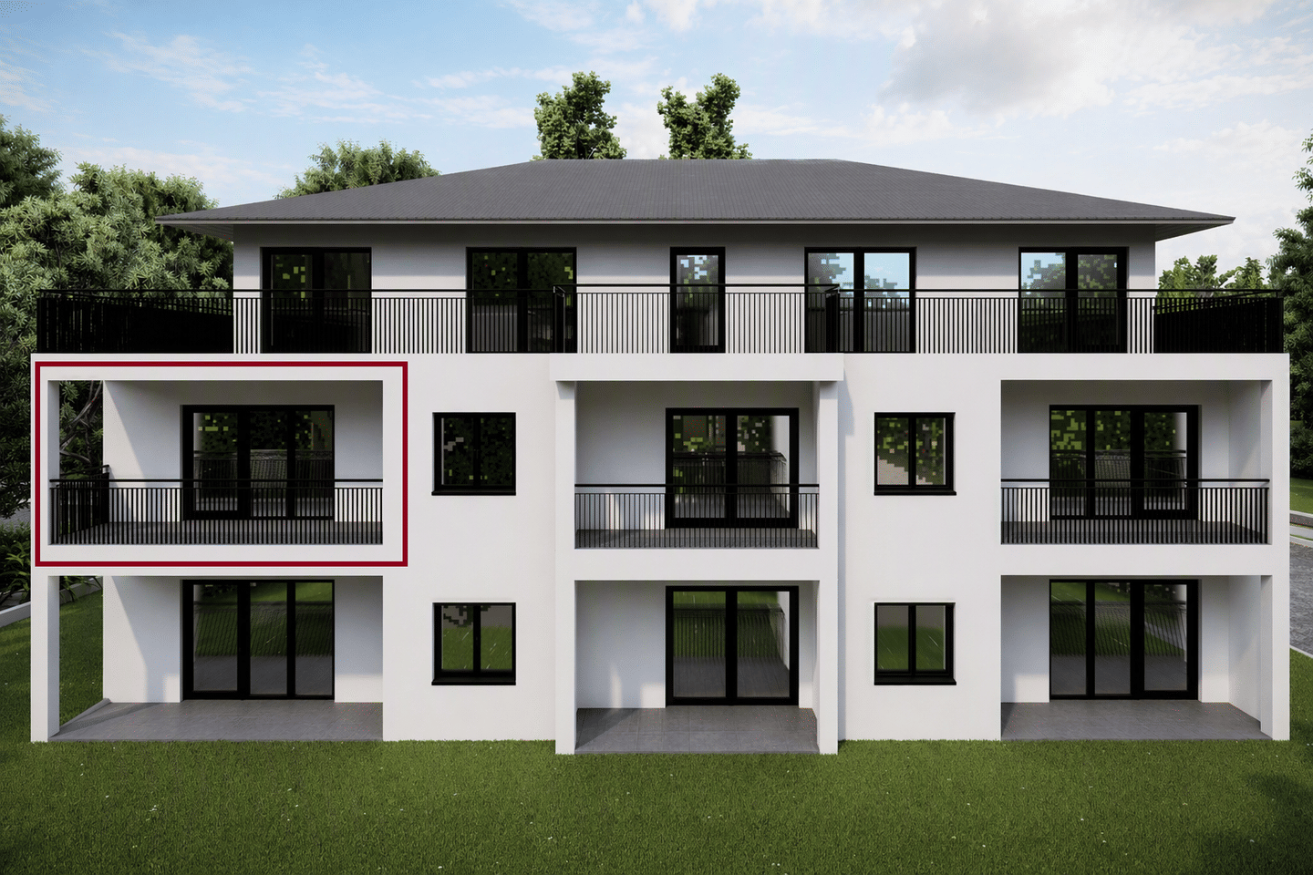 Modernes Design trifft Wohnkomfort – stilvolle 3-Zimmer-Neubauwohnung Am Solepark, 59759 Arnsberg