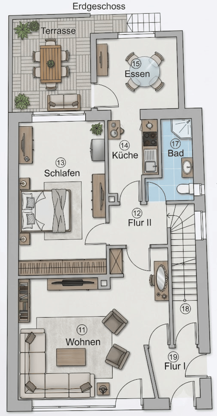 Zweifamilienhaus / Wohnhaus mit erweiterbarem Wohnraum im EG, 25554 Wilster