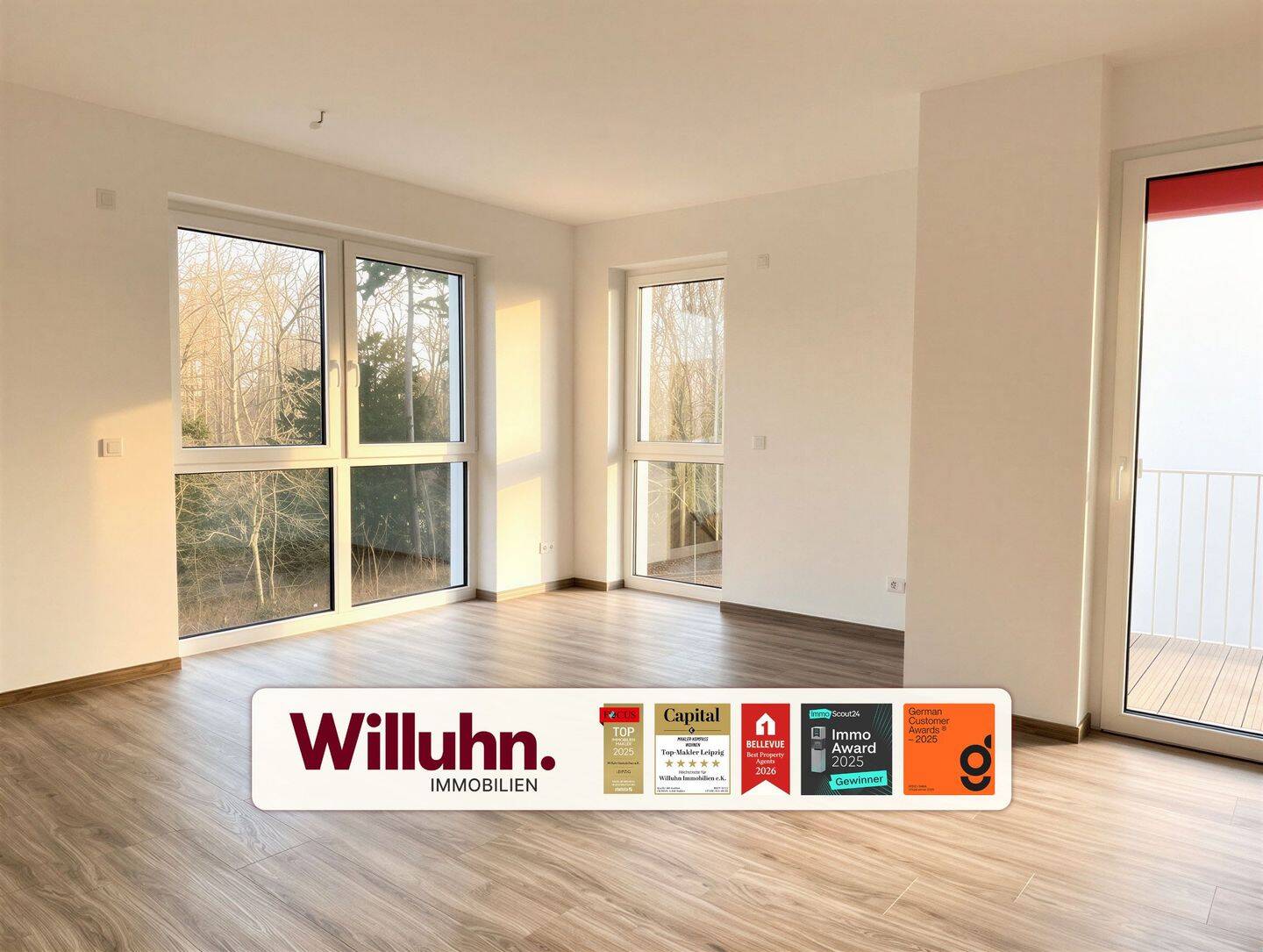 Zwei Balkone | Praktischer Schnitt | Fußbodenheizung | Außenstellplatz | Energieeffizienzklasse A+, 6618 Mertendorf
