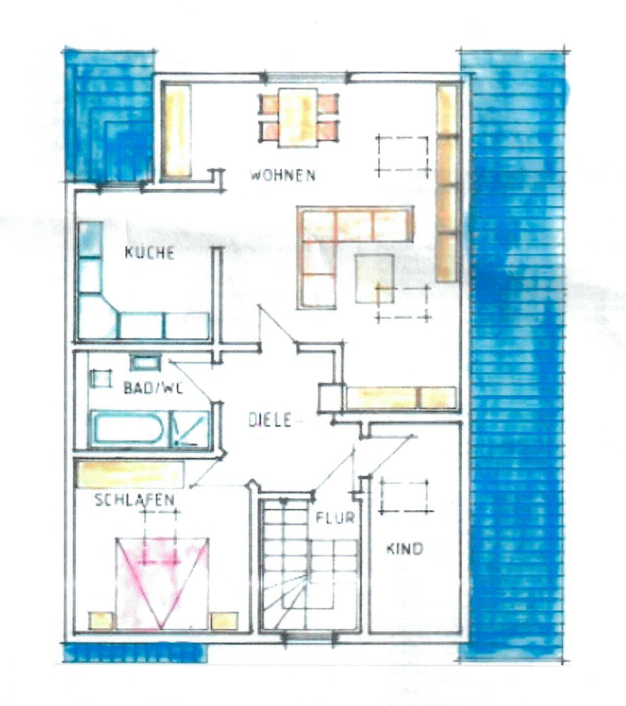 3-Raum Wohnung in einem 2-Familienhaus in Sonneberg (Zentrum) – ca. 70m², 96515 Sonneberg
