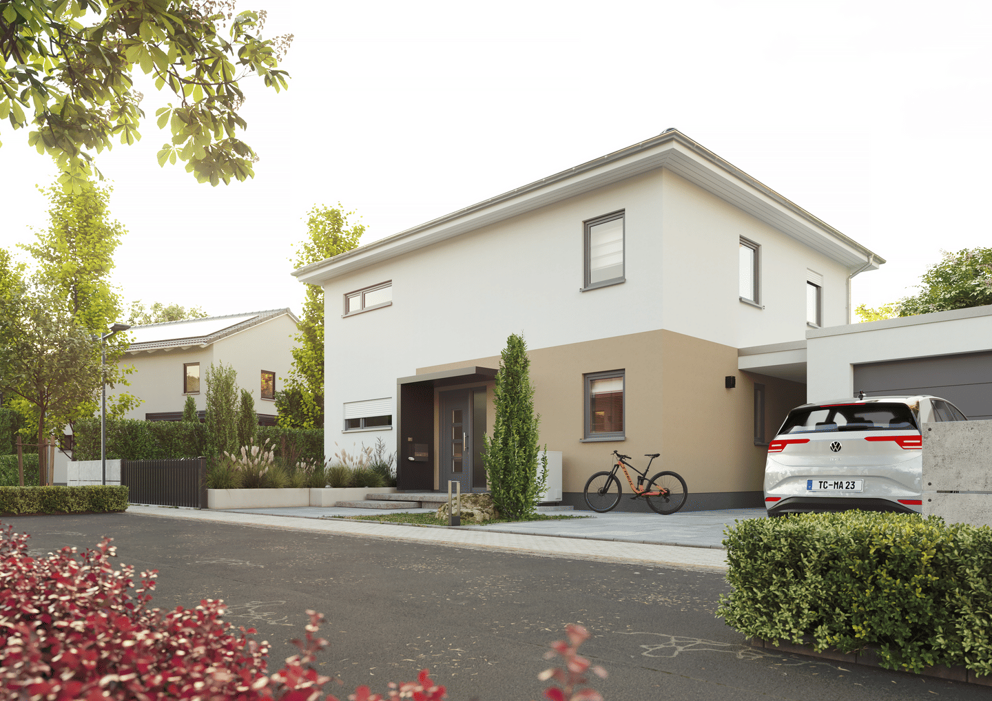 Massivhaus –  Stadthaus Flair 152 RE- moderner gradliniger Baustil, 59494 Soest