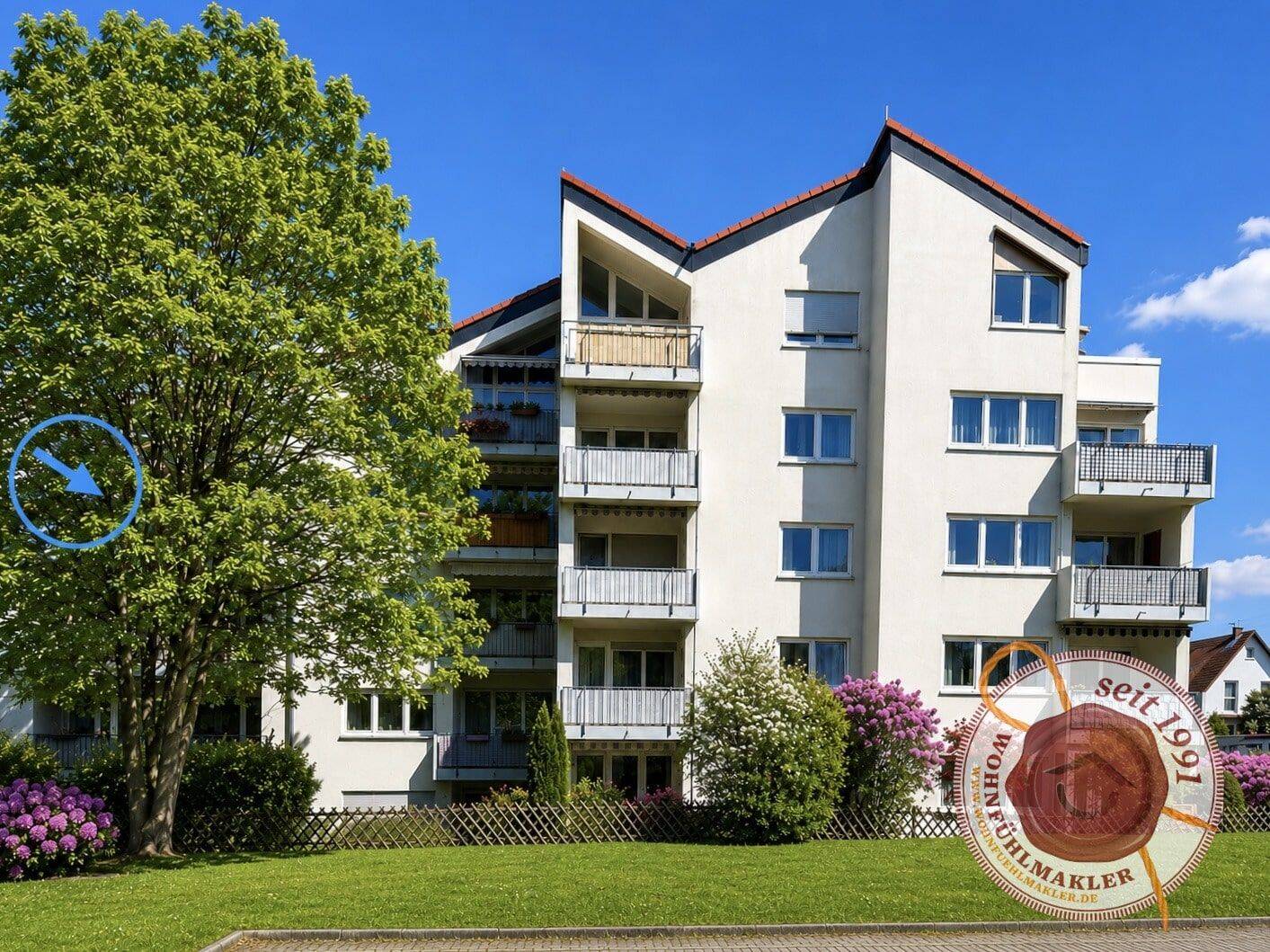 Zentrumsnah wohnen mit sonnigem Balkon – attraktive 3-Zimmer-Wohnung in Balingen, 72336 Balingen