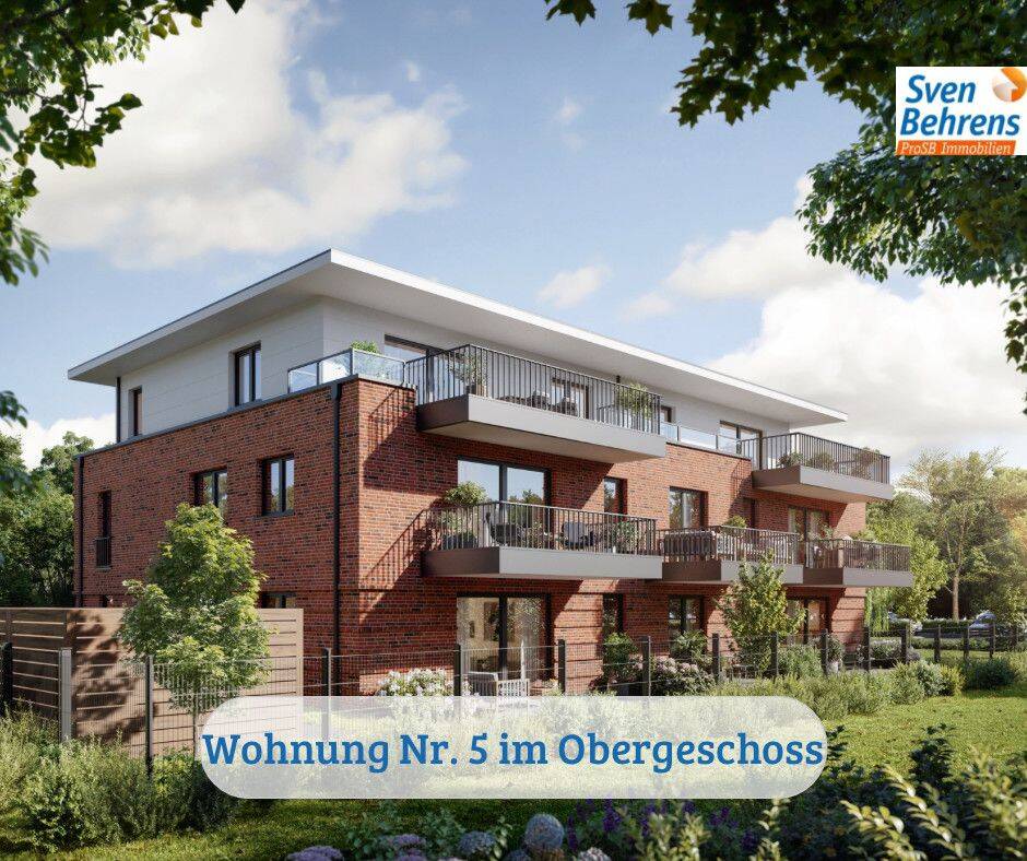 Neubau-Wohnung im Obergeschoss mit Tiefgaragenstellplatz zur Miete in Lilienthal, 28865 Lilienthal