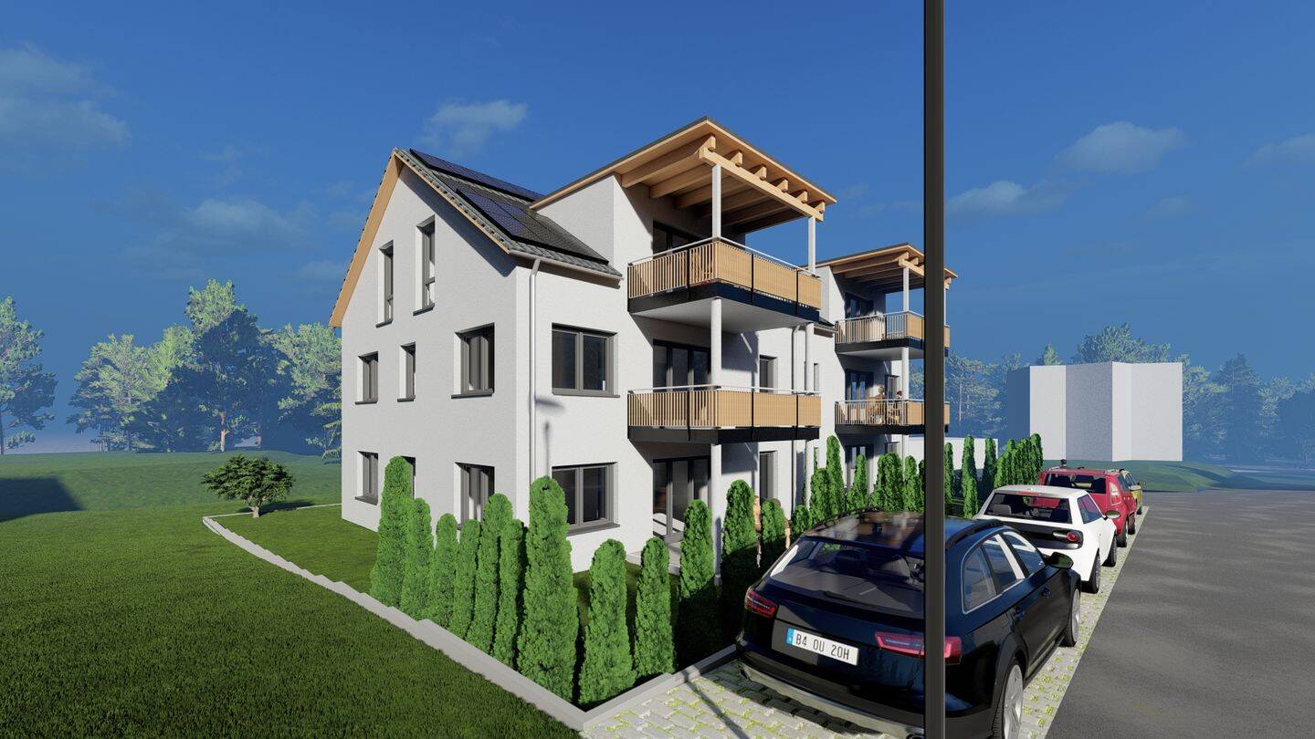 3,5-Zimmer-Wohnung(en) im MFH mit 6WE als KFW 40 mit QNG Siegel in trockener Holzmassivbauweise, 78727 Oberndorf am Neckar