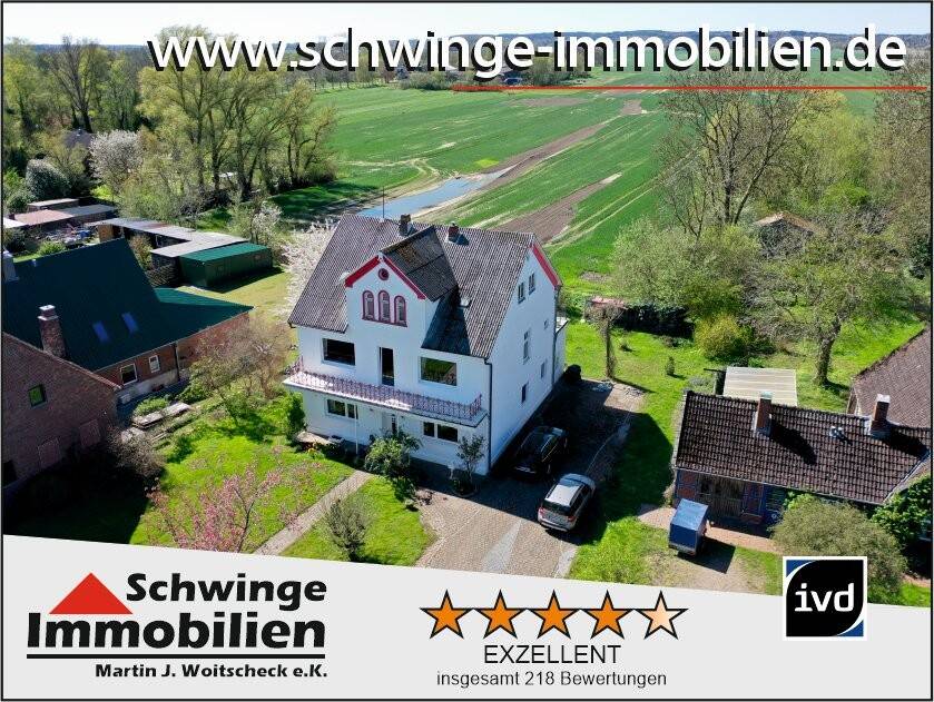 SCHWINGE IMMOBILIEN Stade: Familienhaus mit 220 m² Wohnfläche aus der Gründerzeit am Deich der Oste., 21787 Oberndorf