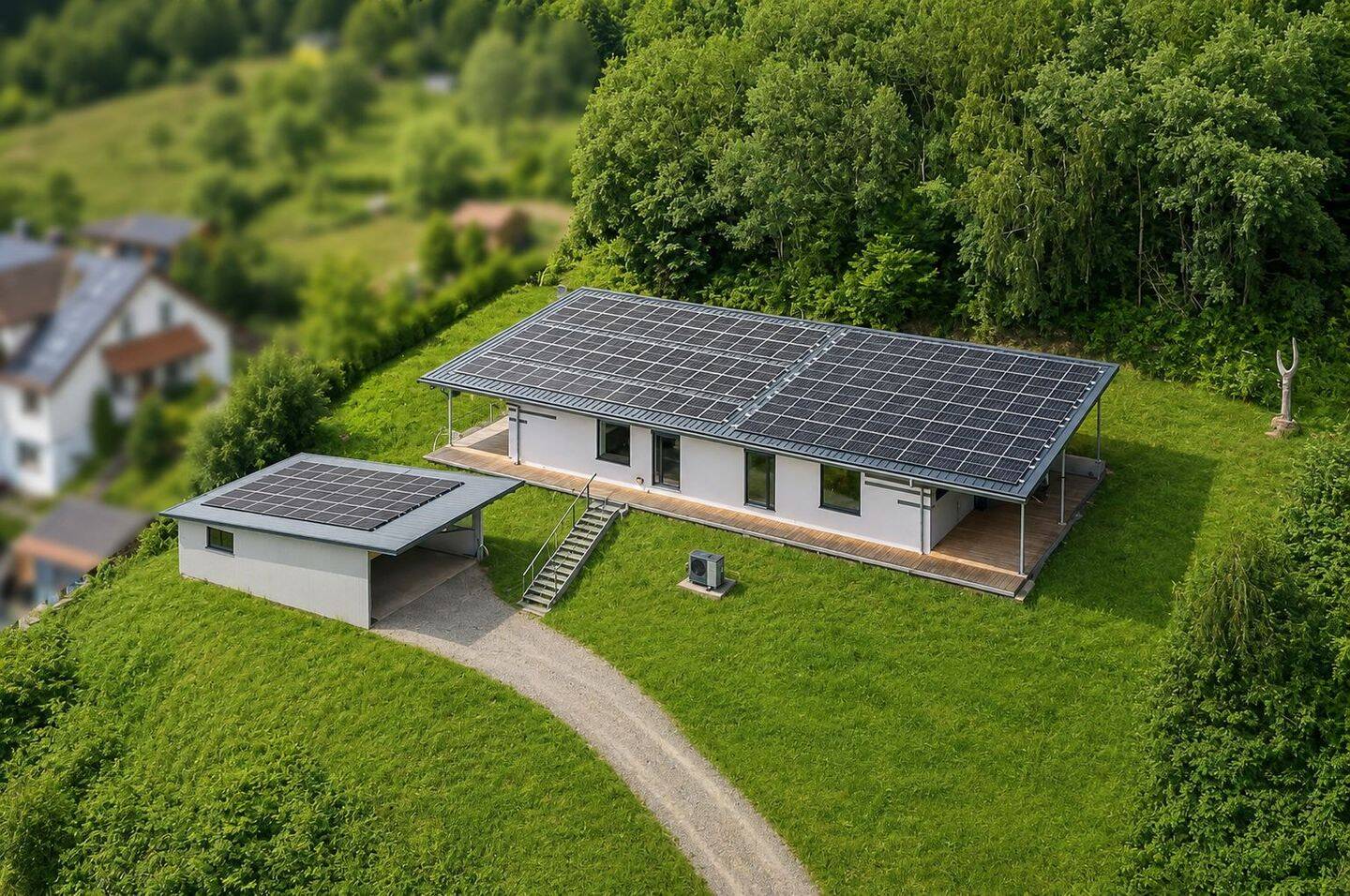 Wohnen auf einer Ebene – Exklusiver Neubau-Bungalow mit Panorama-Terrasse und traumhaften Ausblick, 97769 Bad Brückenau