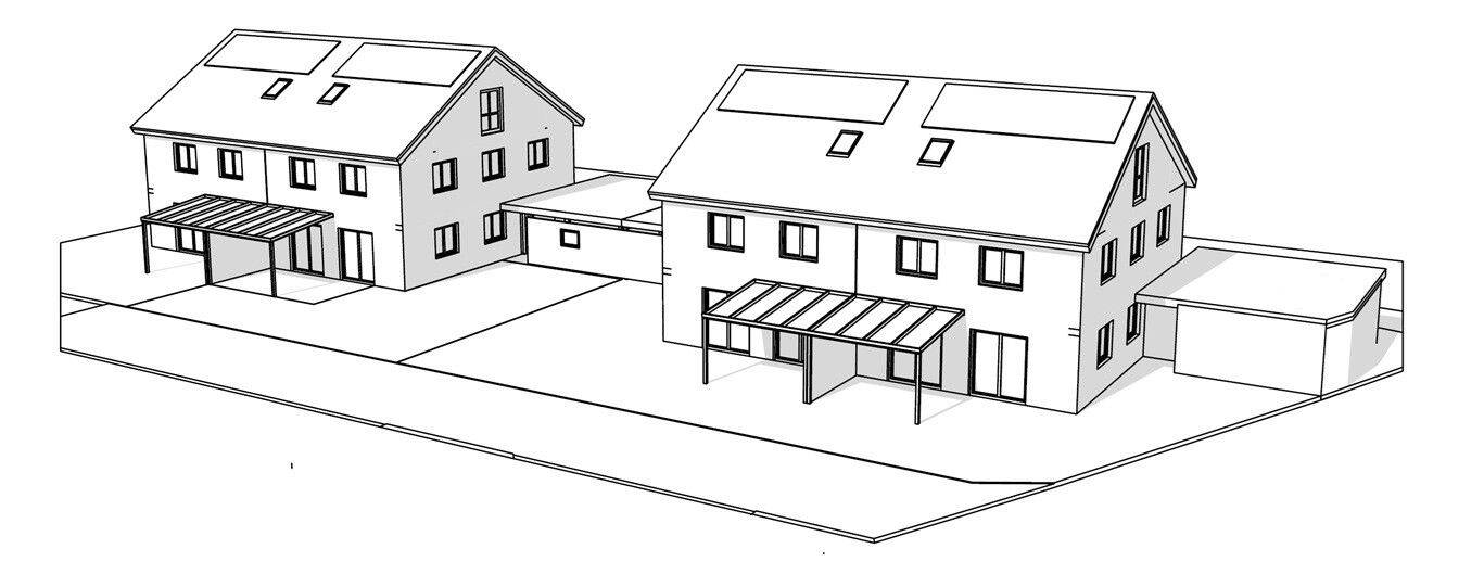 NEUBAU: Kinderfreundliche DHH direkt an der Bebauungsgrenze – mit PV Anlage, 91085 Weisendorf