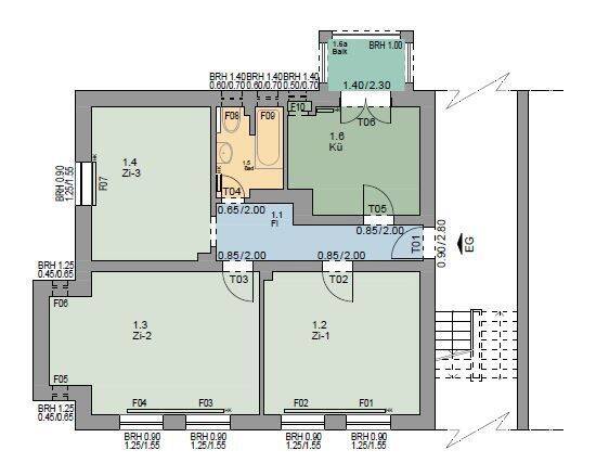 Schöne 3-Zimmer-Wohnung in Flensburg, Swinemünder Str. 8 EG links, 24944 Flensburg (Fruerlund Mürwik)