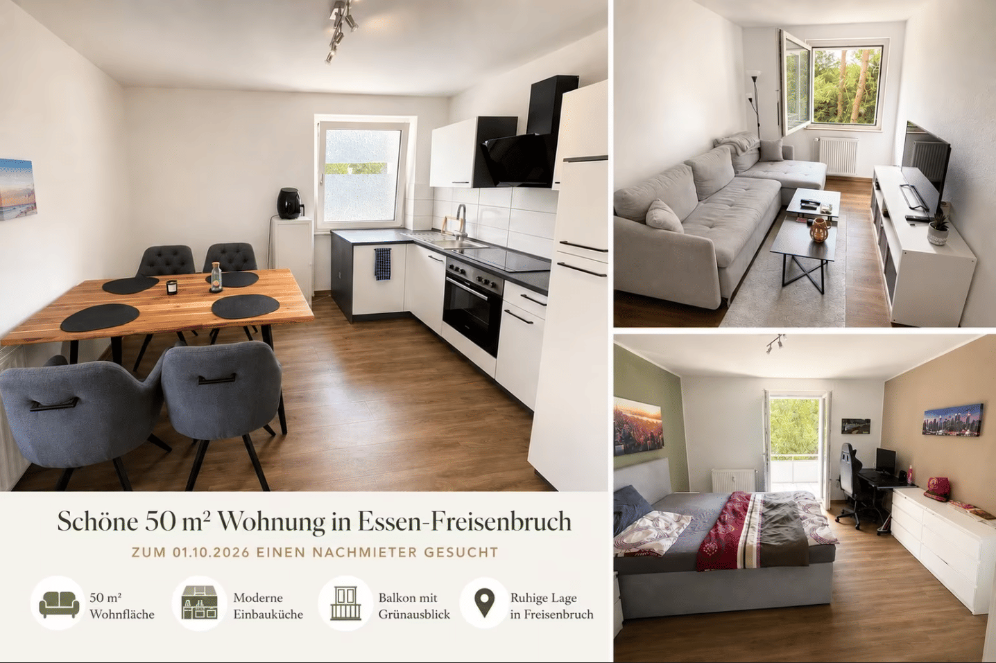 Nachmieter gesucht für Alltagstaugliche 2-Zimmer Wohnung in Essen, 45276 Essen (Steele)