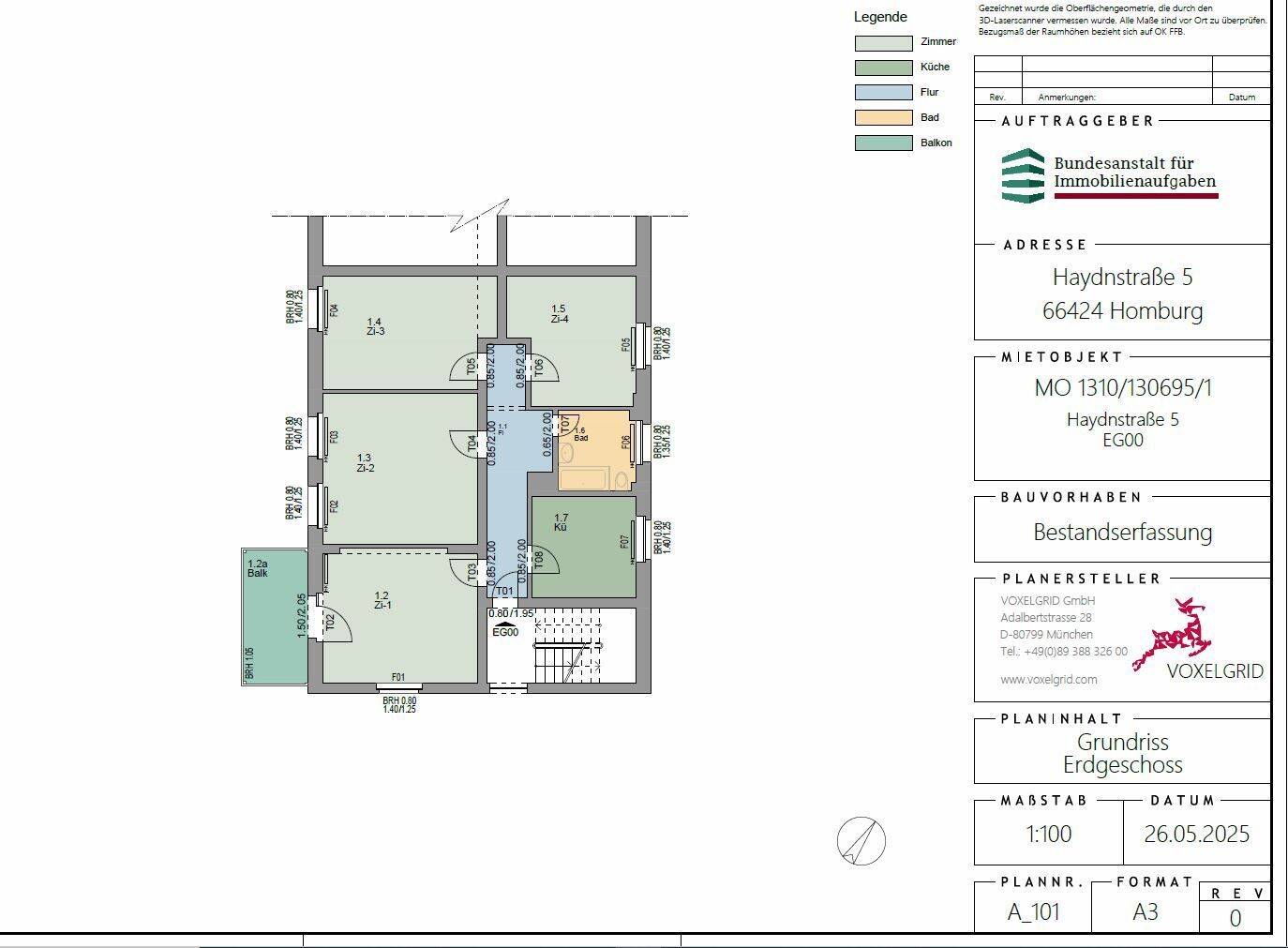 Schöne 3-Zimmerwohnung in Homburg, Haydnstr. 5, Erdgeschoss, 66424 Homburg