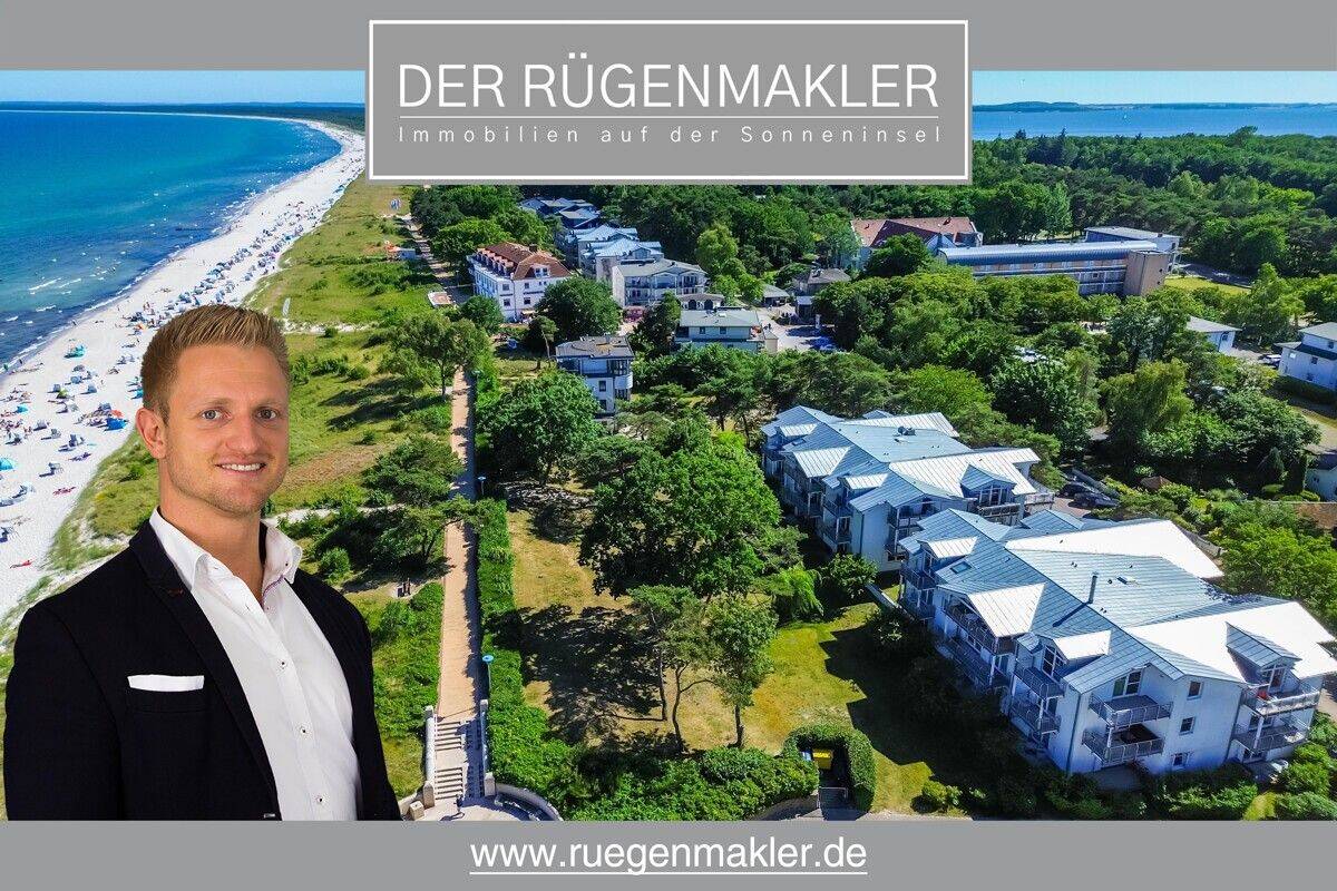 Seltenheit! 1. Strandreihe mit eigener Sauna und Tiefgaragenstellplatz in 18556 Juliusruh auf Rügen, 18556 Breege