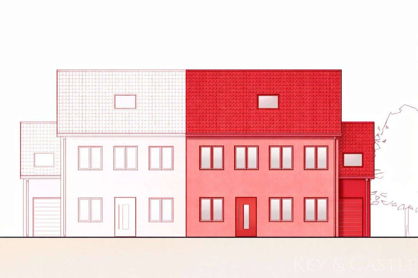707 m² Baugrundstück in Teltow – Genehmigtes Neubauprojekt für zwei Einfamilienhäuser, 14513 Teltow