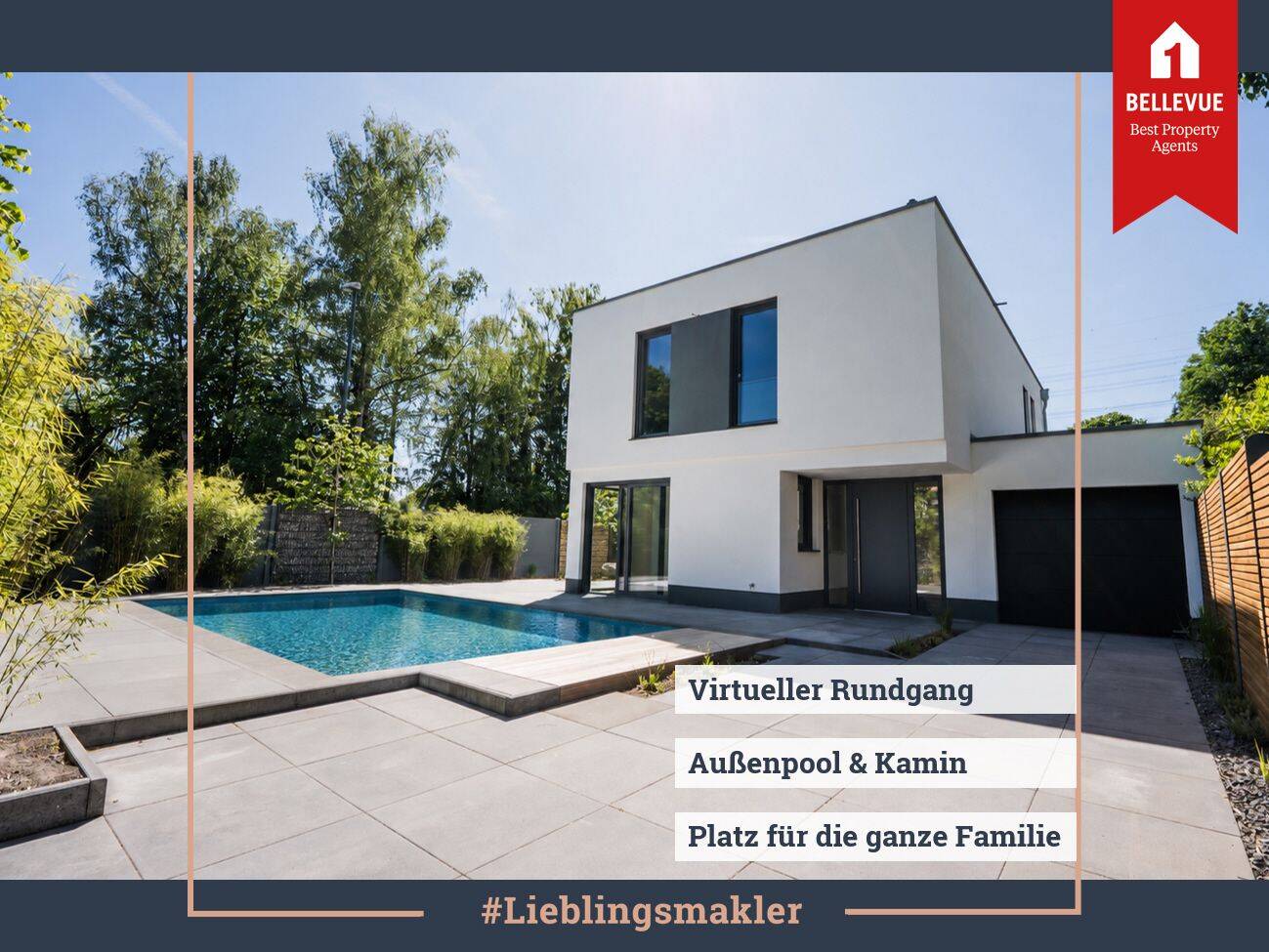 Köln-Lövenich || Neubau Sommerhaus mit Pool || Kamin || Erdwärme, 50859 Köln (Lindenthal Lövenich Weiden Widdersdorf)