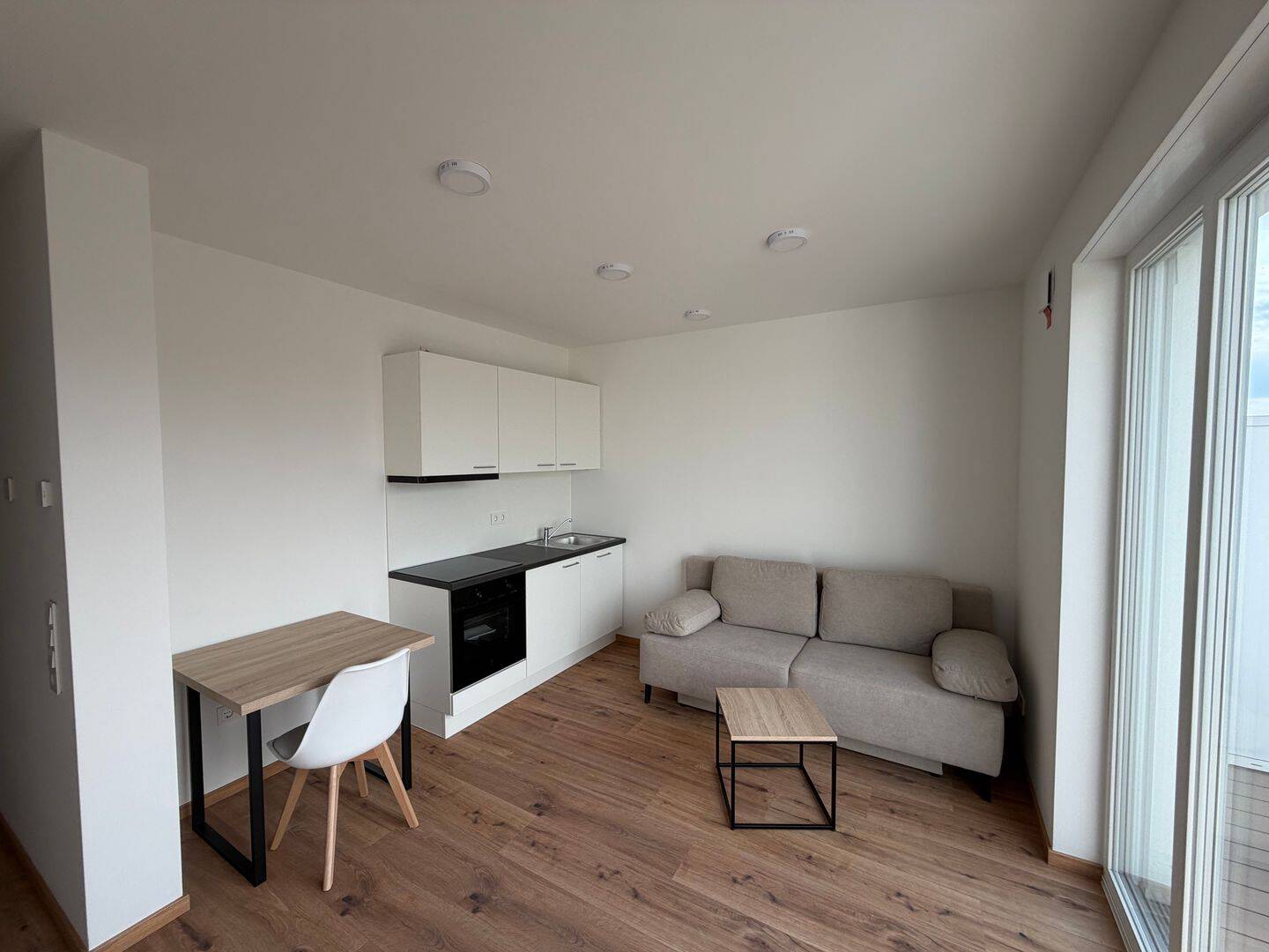 Vollmöblierte Erstbezug Neubau 1-Zimmer Wohnung mit Terrasse in Leipziger Südvorstadtperle, 4275 Leipzig (Marienbrunn Südvorstadt)