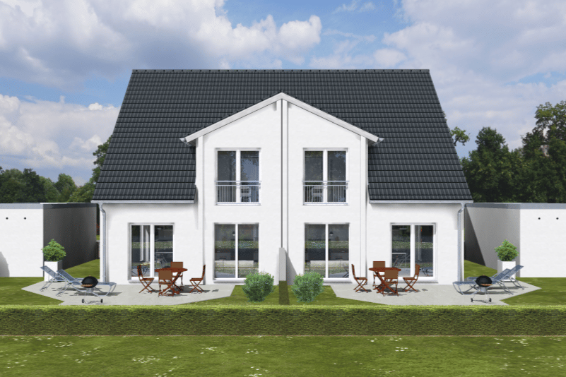 Doppelhaushälften Neubau in Schwarzenbruck Ortsteil Lindelburg, 90592 Schwarzenbruck