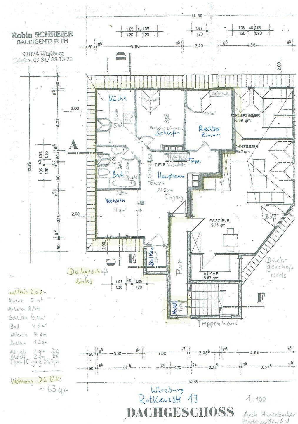 Mietwohnung, 1,5 Zimmer, 54 m², in Würzburg, 97080 Würzburg (Altstadt Dürrbachau Grombühl Oberdürrbach Unterdürrbach)
