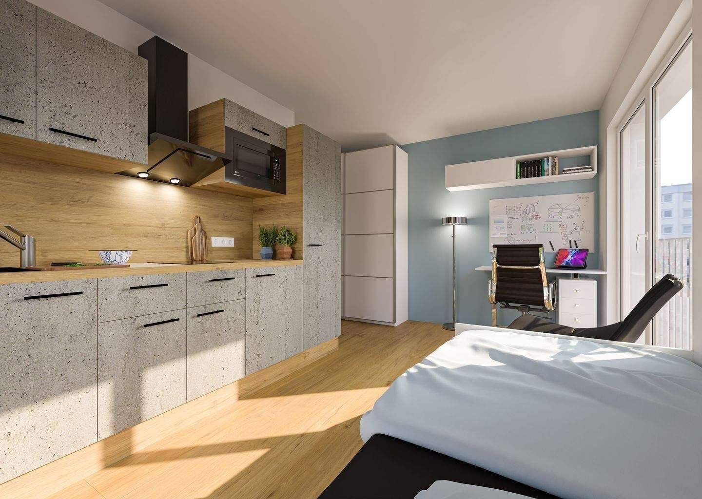Micro-Living mit Zukunft: Neubau-Apartments in Hochschulnähe am Wöhrder See „, 90489 Nürnberg (Gärten bei Wöhrd Rennweg Veilhof Wöhrd)