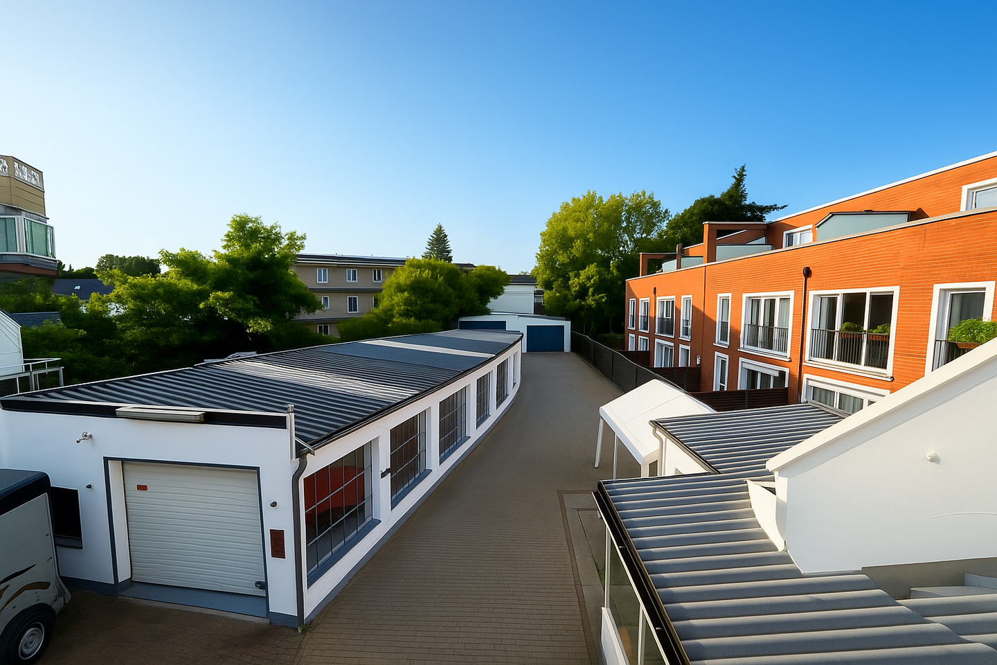 Zwei-Familienhaus mit KFZ-Werkstatt, Garagen und Ausstellungsraum, 22159 Hamburg (Wandsbek Bramfeld Farmsen-Berne Sasel Tonndorf)