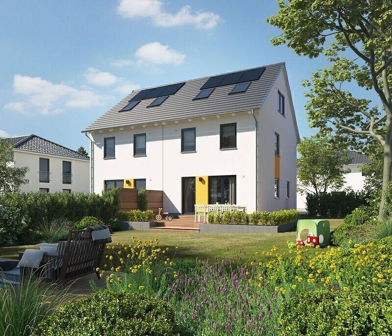 2 Doppelhaus Hälften, massiv gebaut, Preis inkl. Grundstück, 67808 Steinbach am Donnersberg