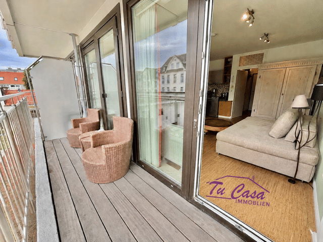 Wellen vor der Tür – Sonne auf dem Balkon – FeWo Vermietung incl., 26548 Norderney