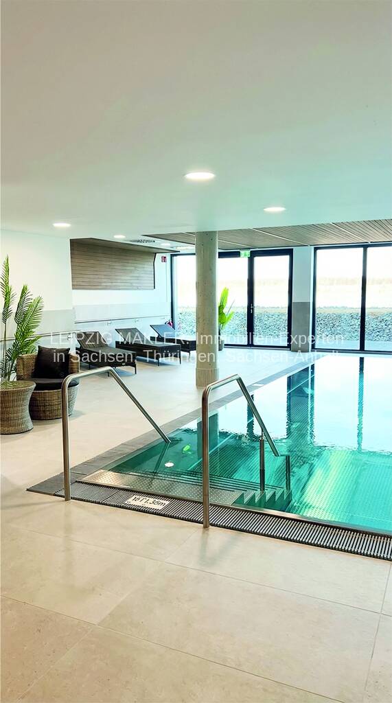 SOFORT EINZIEHEN: Premium Service-Wohnen: Fitnessstudio, Sauna, Swimmingpool, Terrassen, Gastronomie, 4442 Zwenkau