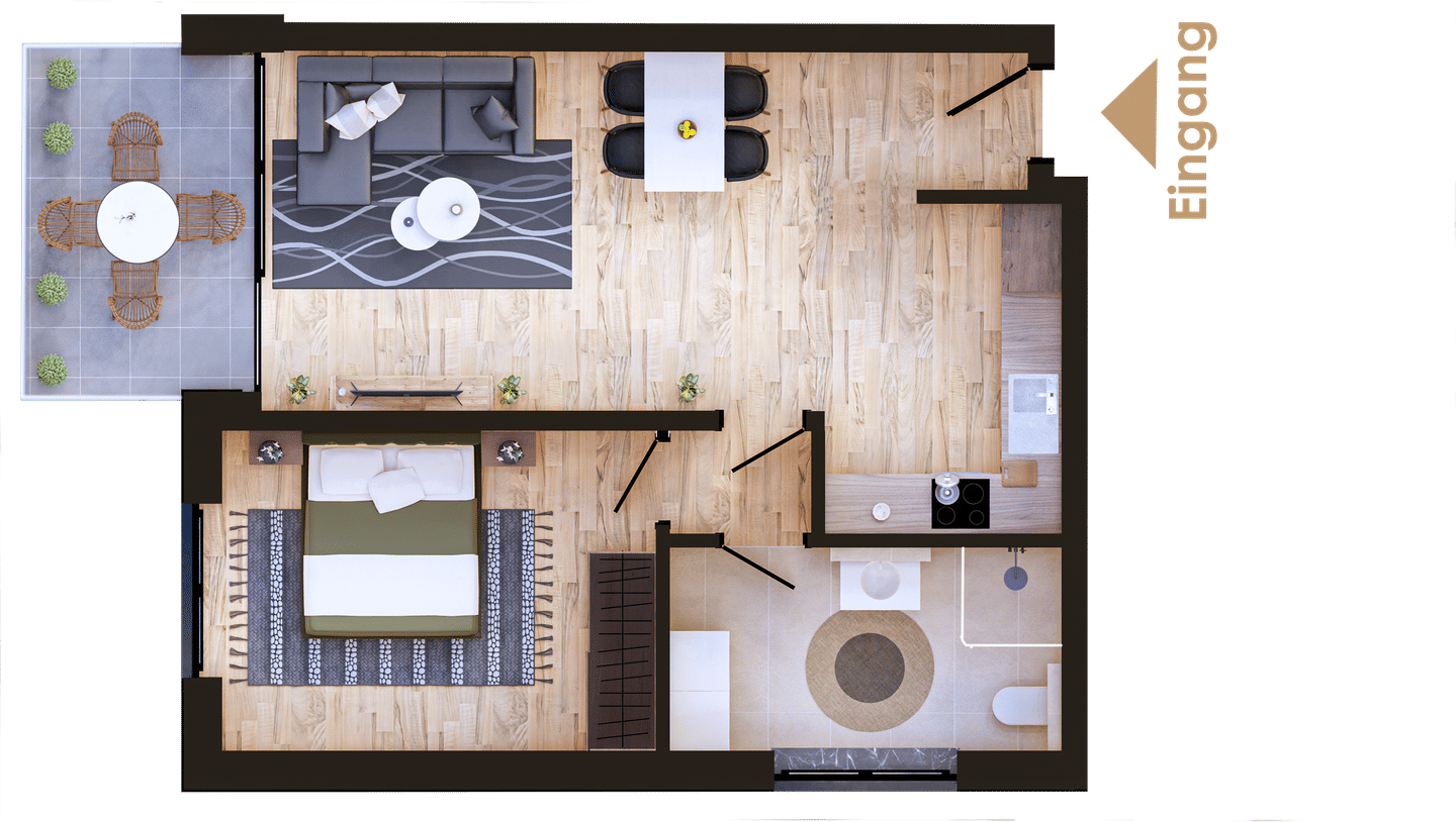 2-Zimmer-Neubauwohnung Whg 4 in Nettetal-Leuth, 41334 Nettetal