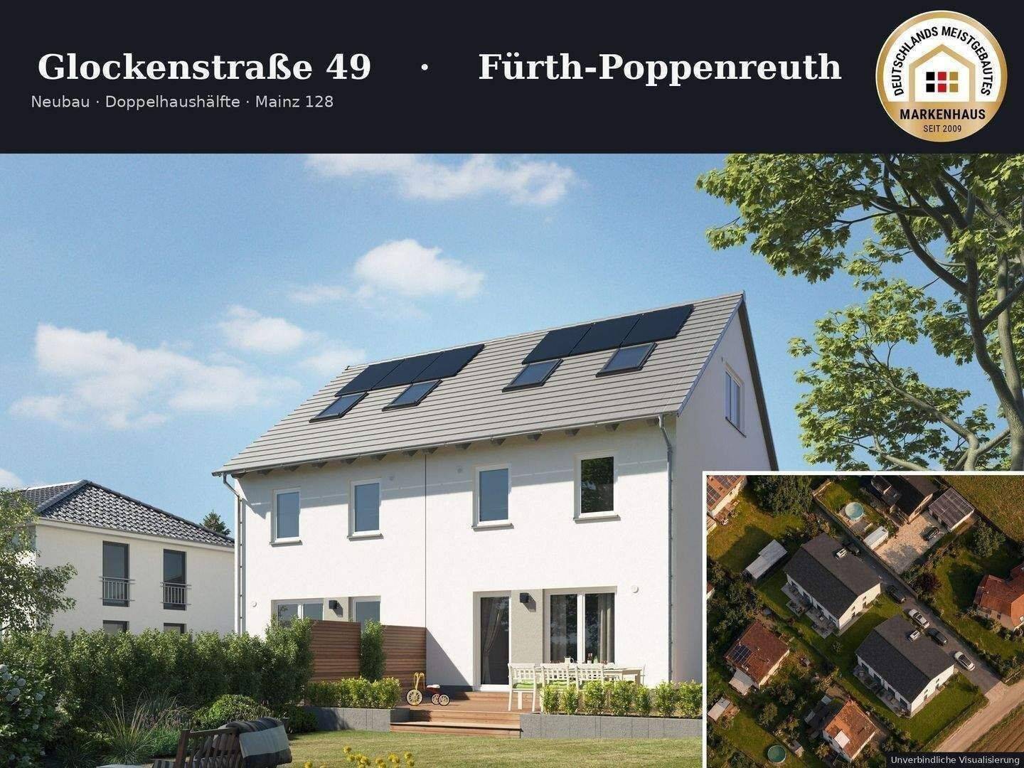 Fürth: Neubau DHH| Komplettpreis inkl. Grundstück & Baunebenkosten, 90765 Fürth