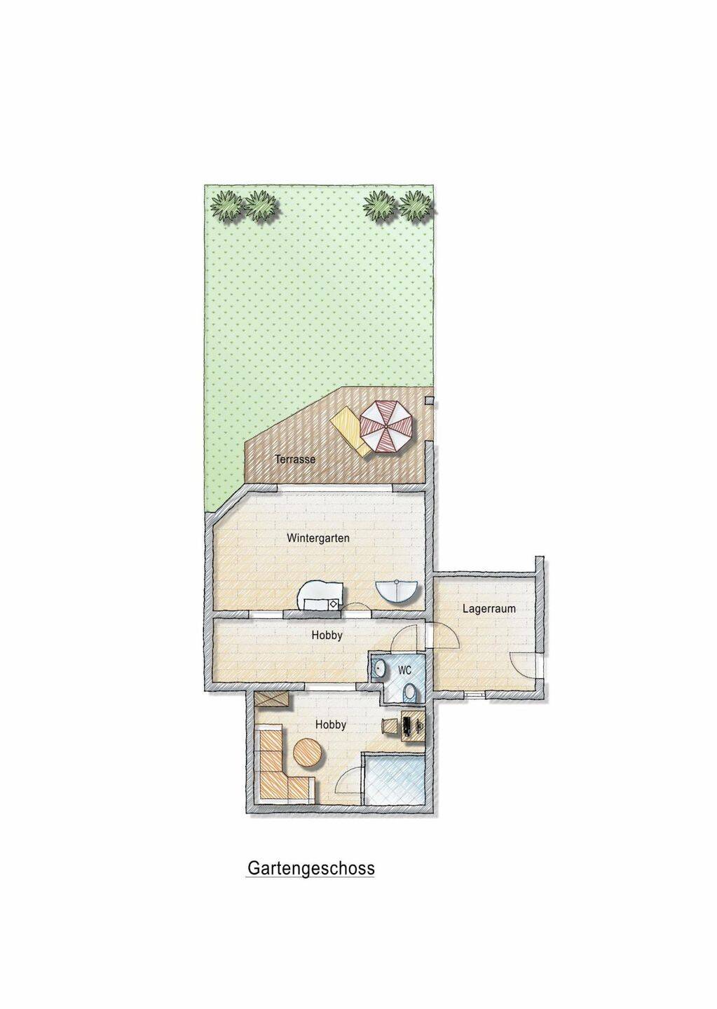 Individuelle Maisonette- Wohnung mit Balkon, Wintergarten, Terrasse und Gartennutzung …, 90587 Veitsbronn