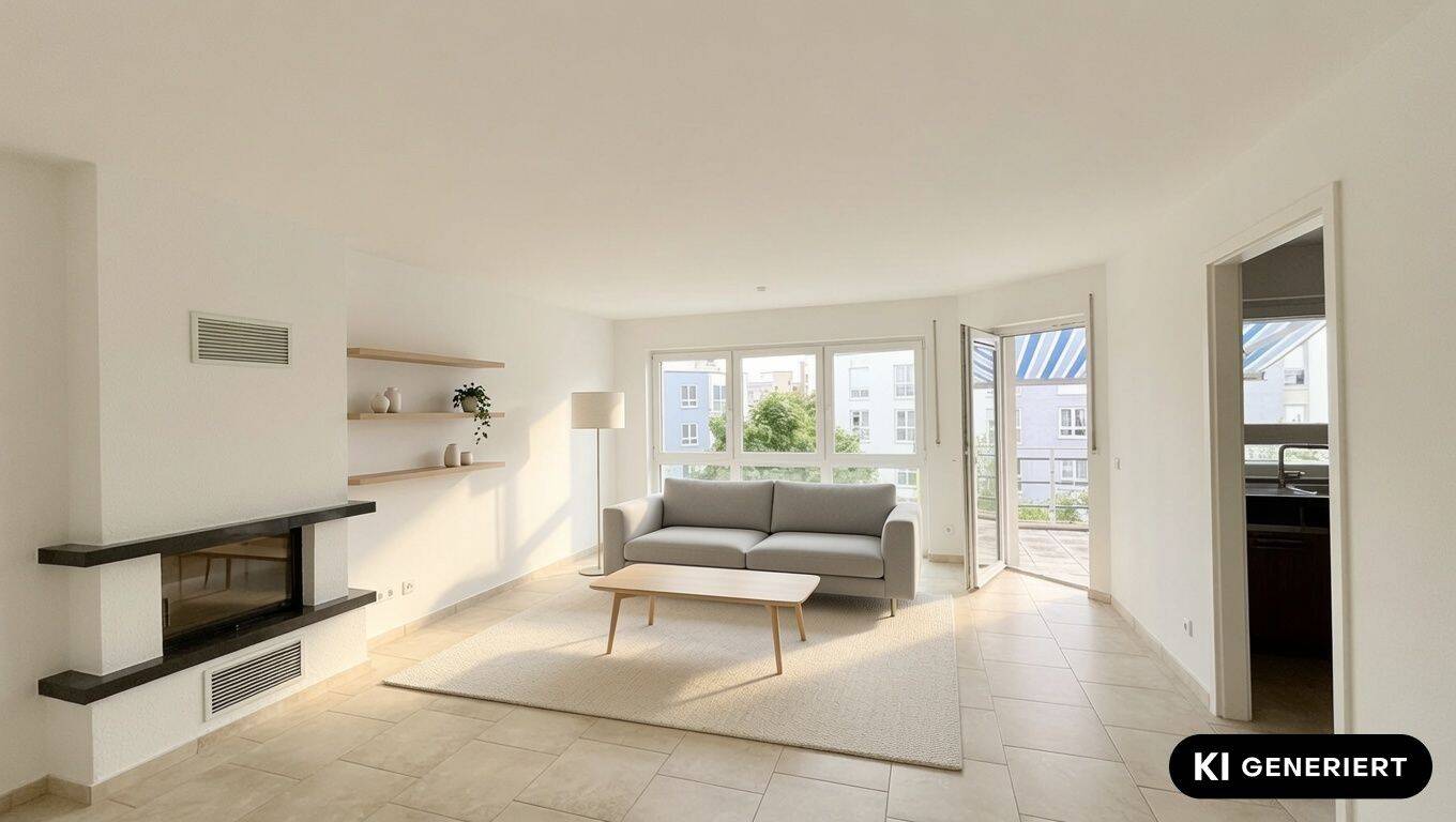 Wohnen mit Ausblick: Moderne 3-Zimmer-Wohnung mit Balkon, Kamin & TG-Stellplatz Wiesbaden-Klarenthal, 65197 Wiesbaden (Biebrich Dotzheim Wiesbaden)